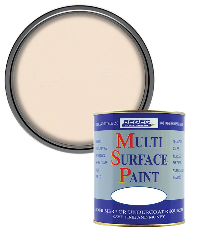 Bedec Multi Surface Paint - Satin - Parchment - 750ml