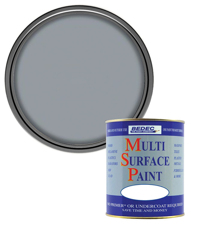 Bedec Multi Surface Paint - Satin - Silver - 250ml