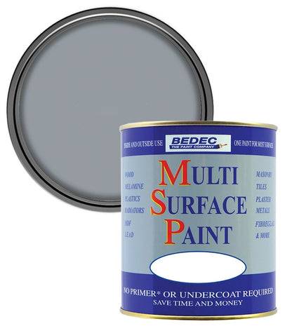 Bedec Multi Surface Paint - Satin - Silver - 2.5L