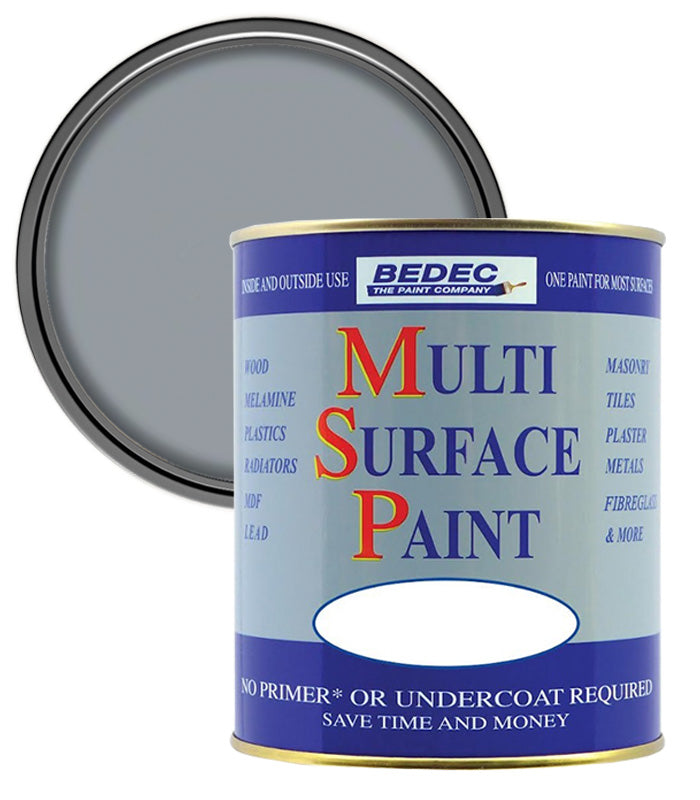 Bedec Multi Surface Paint - Satin - Silver - 5L