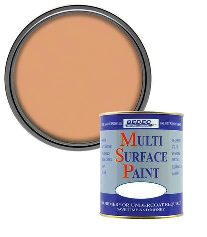 Bedec Multi Surface Paint - Satin - Soft Clay - 750ml