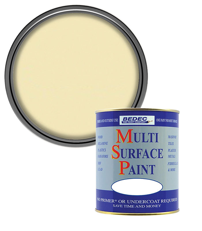 Bedec Multi Surface Paint - Gloss - Soft Cream - 750ml