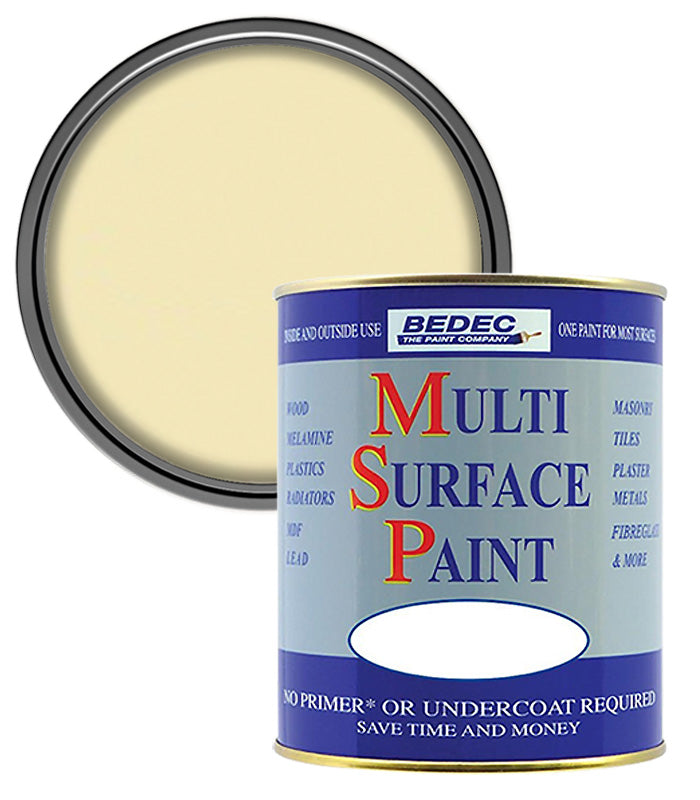Bedec Multi Surface Paint - Satin - Soft Cream - 2.5L
