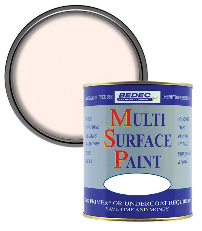 Bedec Multi Surface Paint - Satin - Soft Pink - 2.5L