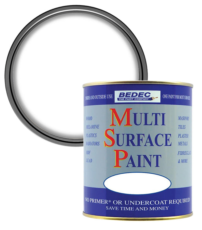 Bedec Multi Surface Paint - Satin - Soft White - 2.5L