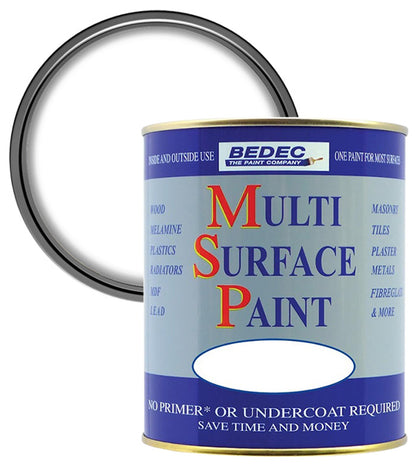 Bedec Multi Surface Paint - Satin - Soft White - 5L