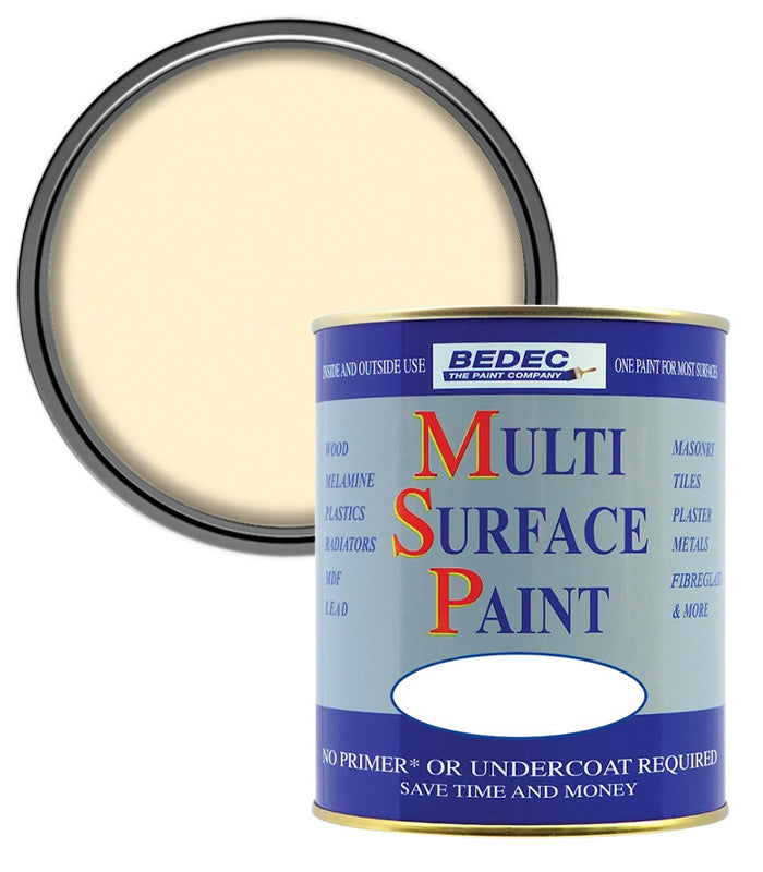 Bedec Multi Surface Paint - Satin - Soft Yellow - 2.5L