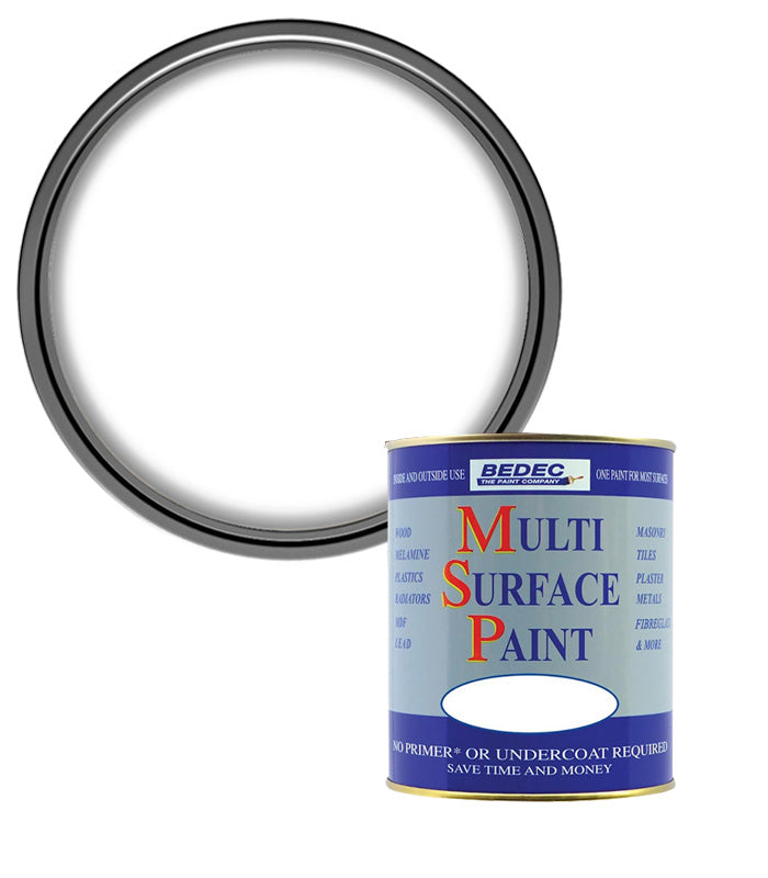 Bedec Multi Surface Paint - Matt - White - 250ml