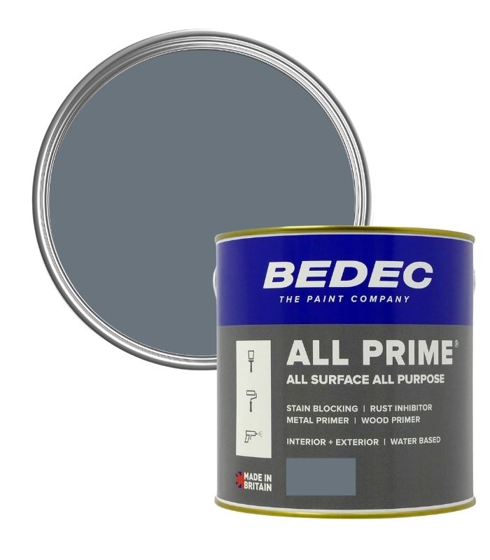 Bedec All Prime Paint - Dark Grey - 2.5 Litres