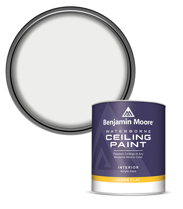 Benjamin Moore Ceiling Paint Ultra Flat - White - Quart 0.94L