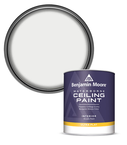 Benjamin Moore Ceiling Paint Ultra Flat - White - Quart 0.94L