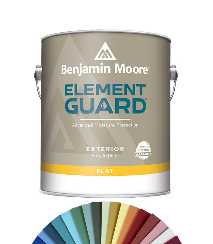 Benjamin Moore Element Guard Flat Exterior Paint - 1 Gallon (3.78L ...