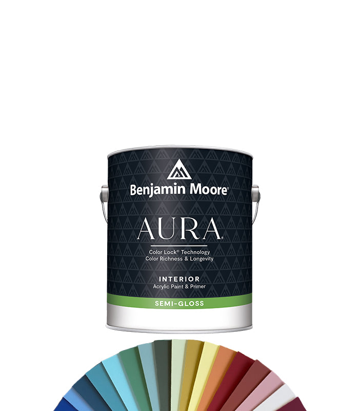 Benjamin Moore Aura Semi Gloss - Quart 0.94L - Tinted Mixed Colour
