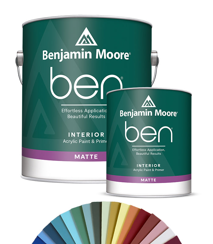 Benjamin Moore Ben Matte Interior Paint - Tinted Colour