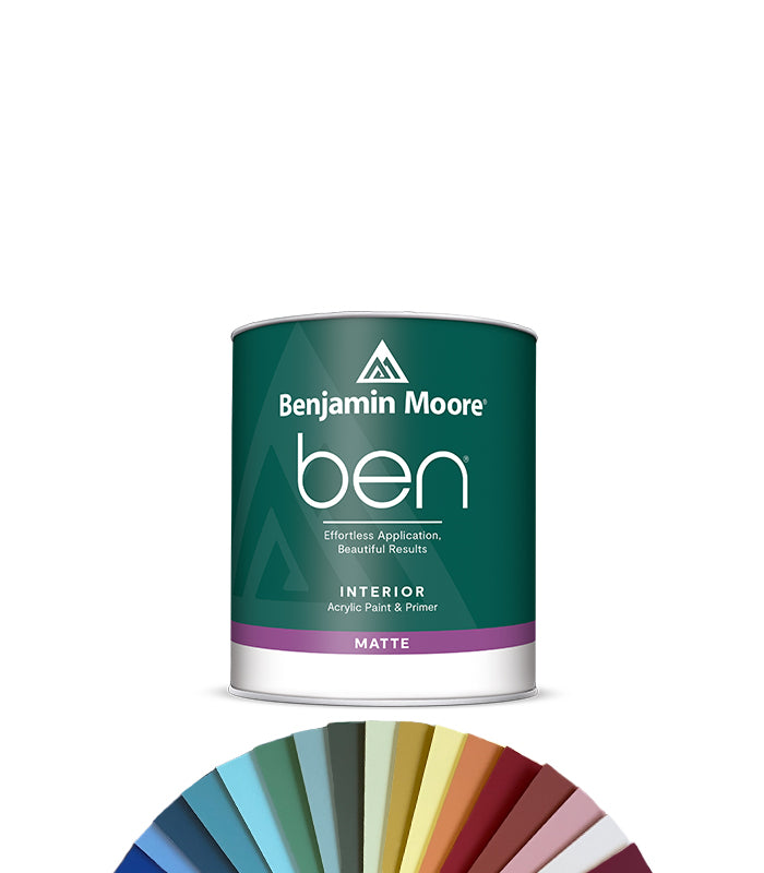 Benjamin Moore Ben Matte - Quart 0.94L - Tinted Mixed Colour