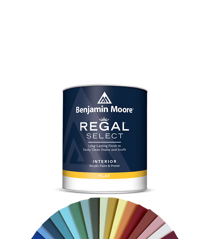 Benjamin Moore Regal Select Flat - Quart 0.94L - Tinted Mixed Colour