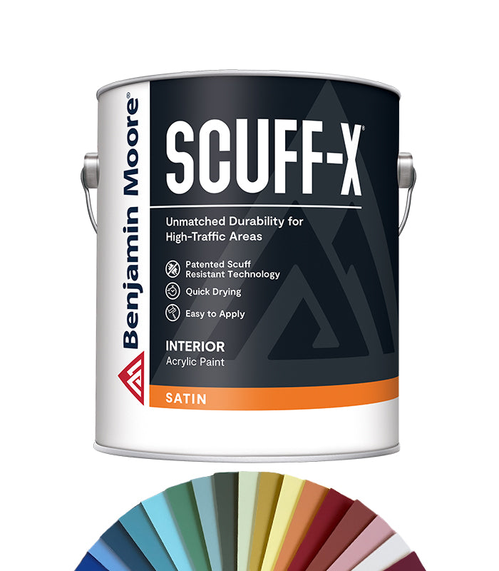 Benjamin Moore Scuff-X Satin - Gallon 3.78L - Tinted Mixed Colour