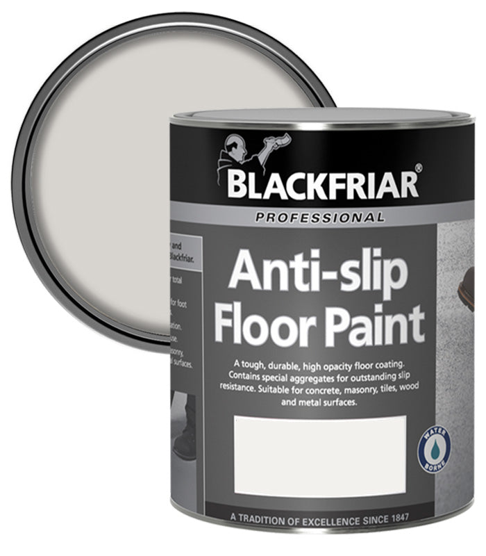 Blackfriar Anti-Slip Floor Paint - Tough and Durable - Light Grey - 5 Litre