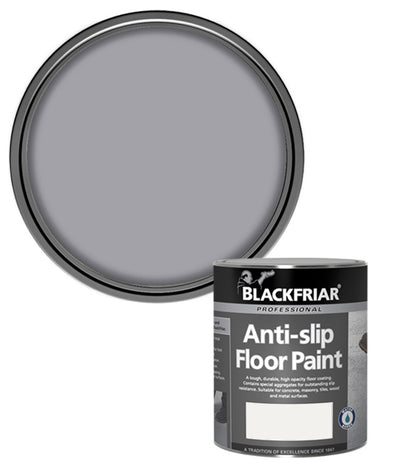Blackfriar Anti-Slip Floor Paint - Tough and Durable - Mid Grey - 1 Litre