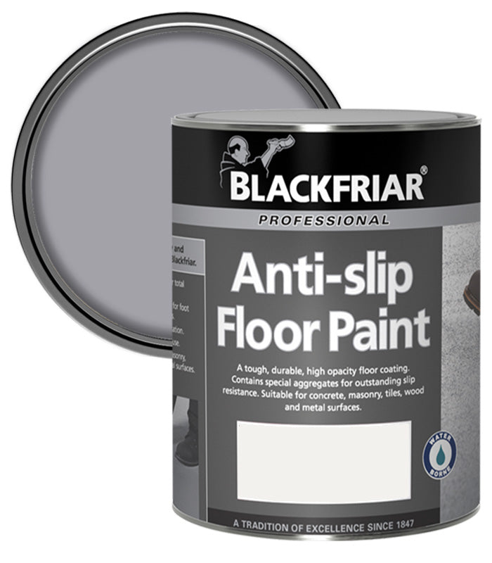 Blackfriar Anti-Slip Floor Paint - Tough and Durable - Mid Grey - 5 Litre