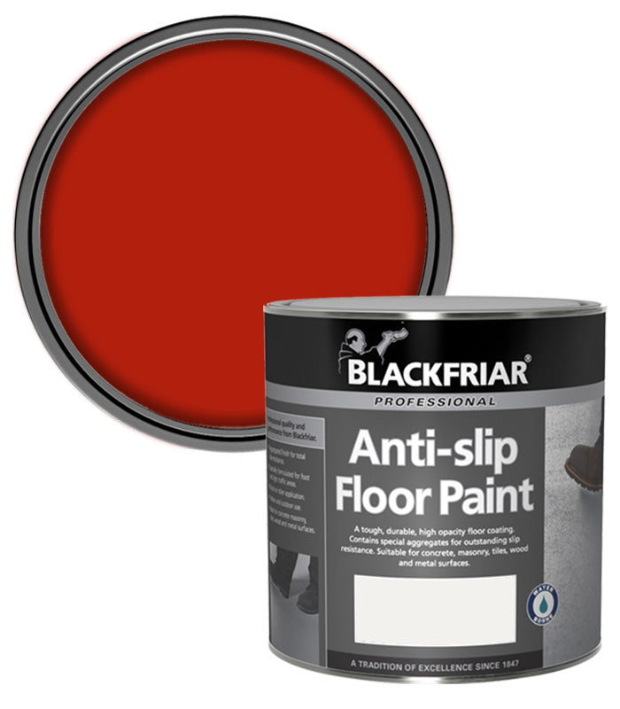 Blackfriar Anti-Slip Floor Paint - Tough and Durable - Tile Red - 2.5 Litre