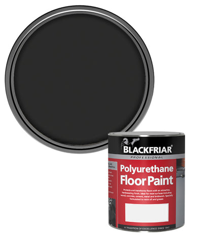 Blackfriar Polyurethane Floor Paint - Hard Wearing - Black - 1 Litre