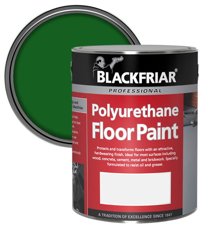 Blackfriar Polyurethane Floor Paint - Hard Wearing - Green - 5 Litre