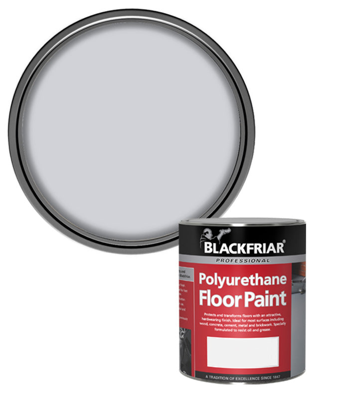 Blackfriar Polyurethane Floor Paint - Hard Wearing - Light Grey - 1 Litre