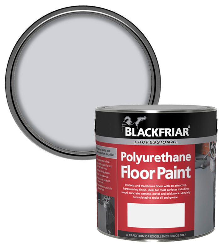 Blackfriar Polyurethane Floor Paint - Hard Wearing - Light Grey - 2.5 Litre