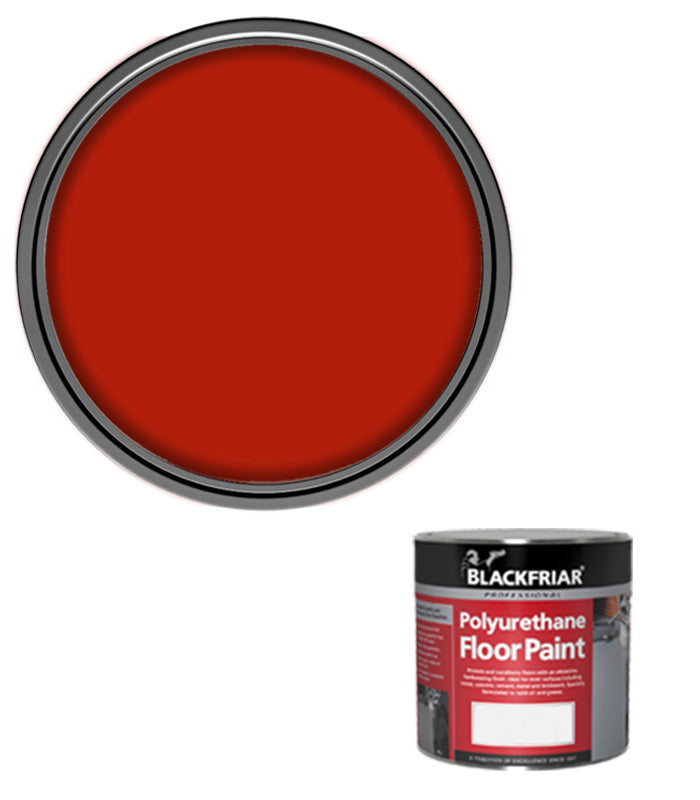 Blackfriar Polyurethane Floor Paint - Hard Wearing - Tile Red - 500ml