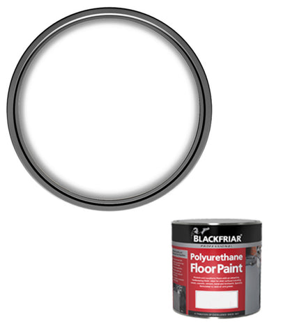 Blackfriar Polyurethane Floor Paint - Hard Wearing - White - 500ml