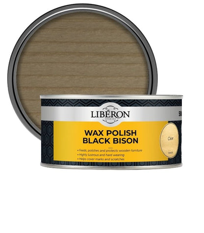 Liberon Wax Polish Black Bison Paste - Clear - 500ml