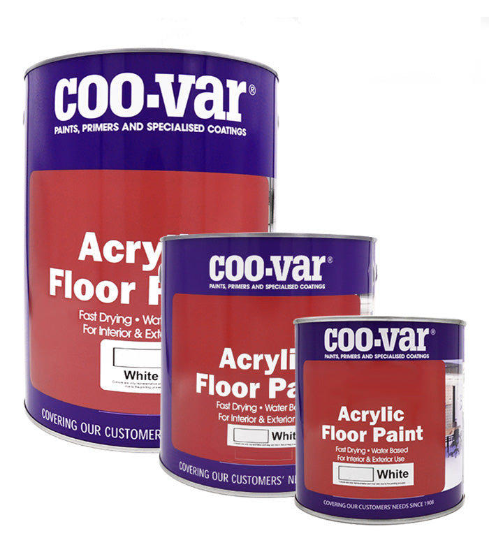 CooVar Acrylic Floor Paint - All Colours - All Sizes