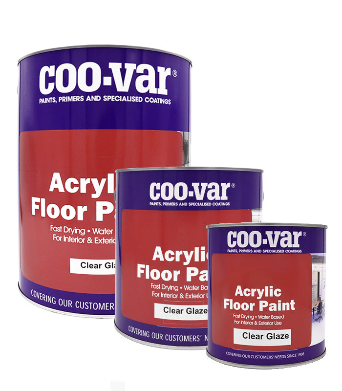 CooVar Acrylic Clear Glaze For Wooden Floors - All Sizes