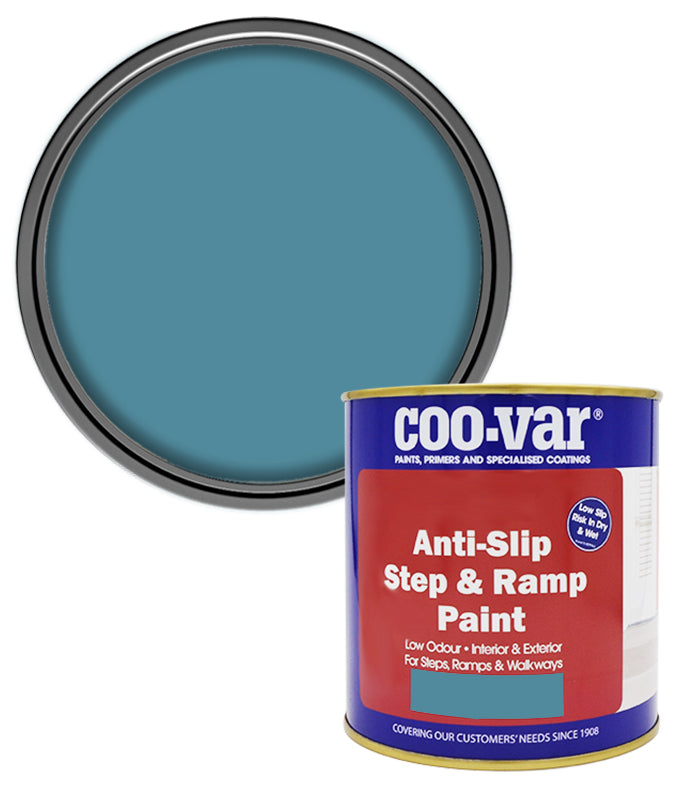 CooVar Anti Slip Step and Ramp Paint - Access Blue - 1 Litre