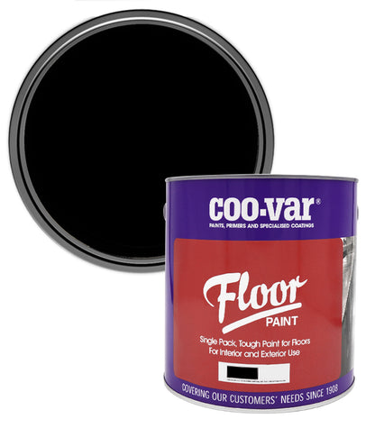 CooVar Floor Paint - Black - 2.5 Litre