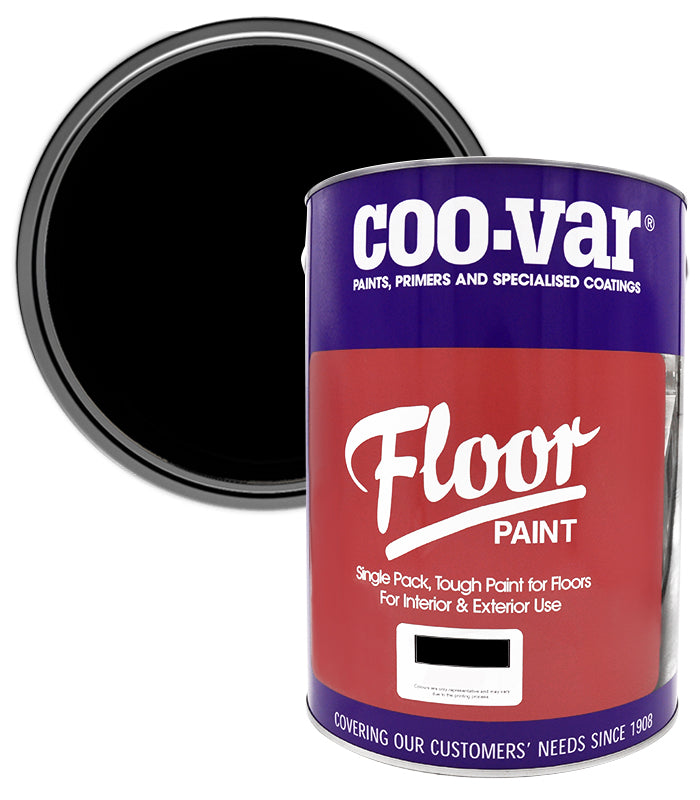 CooVar Floor Paint - Black - 5 Litre