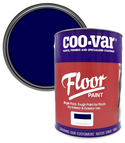 CooVar Floor Paint - Steel Blue - 5 Litre