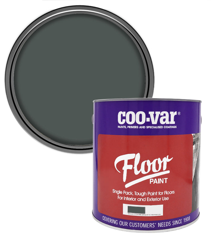 CooVar Floor Paint - Dark Grey - 2.5 Litre