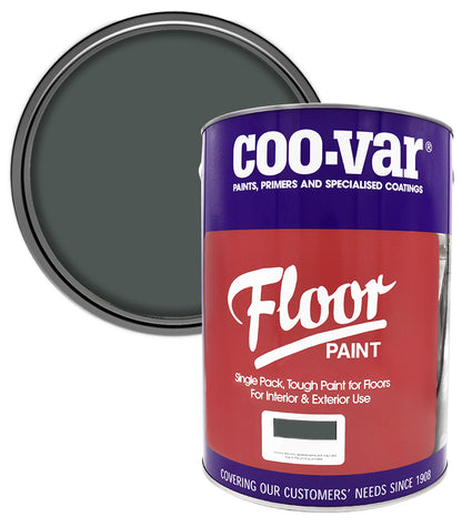 CooVar Floor Paint - Dark Grey - 5 Litre