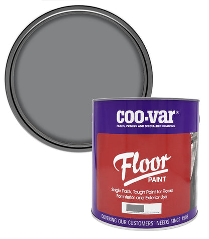 CooVar Floor Paint - Flint Grey - 2.5 Litre