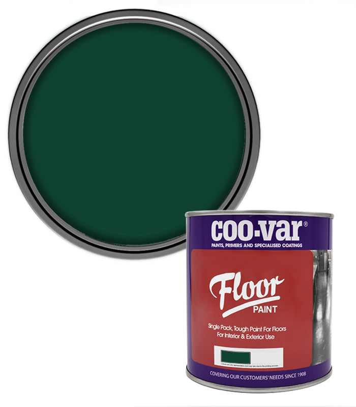 CooVar Floor Paint - Forest Green - 1 Litre