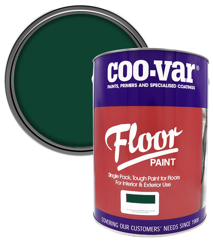 CooVar Floor Paint - Forest Green - 5 Litre