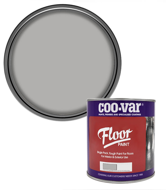 CooVar Floor Paint - Light Grey - 1 Litre