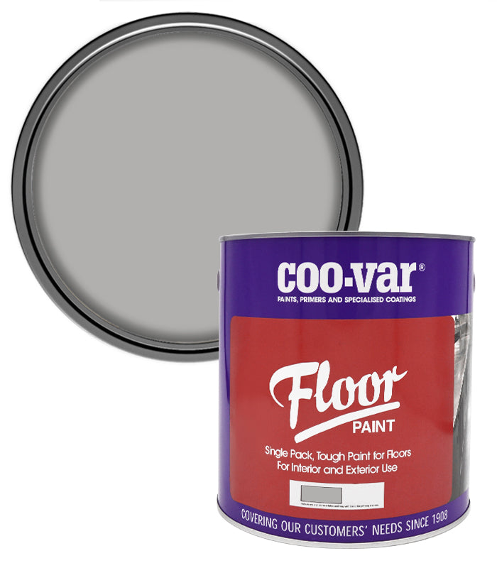CooVar Floor Paint - Light Grey - 2.5 Litre