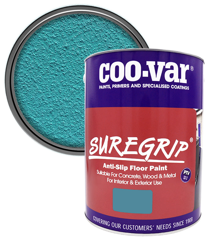 CooVar Suregrip Anti Slip Floor Paint - Blue - 5 Litre