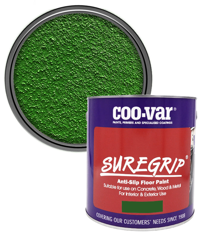 CooVar Suregrip Anti Slip Floor Paint - Green - 2.5 Litre