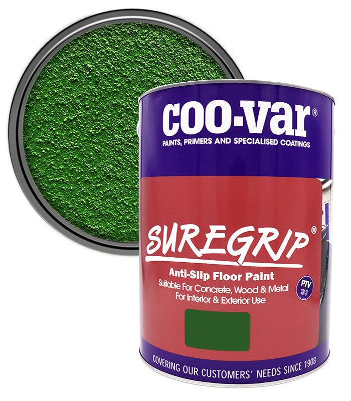 CooVar Suregrip Anti Slip Floor Paint - Green - 5 Litre