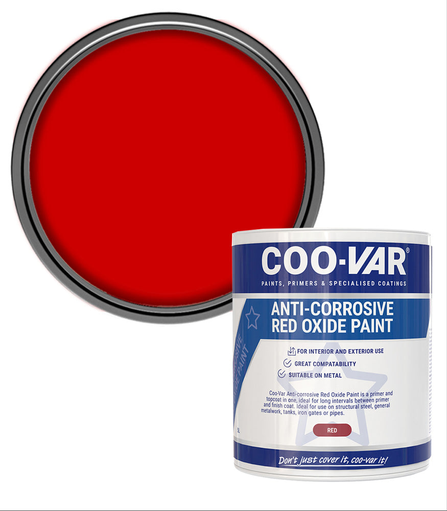 CooVar Anti Corrosive Red Oxide Primer - 1 Litre