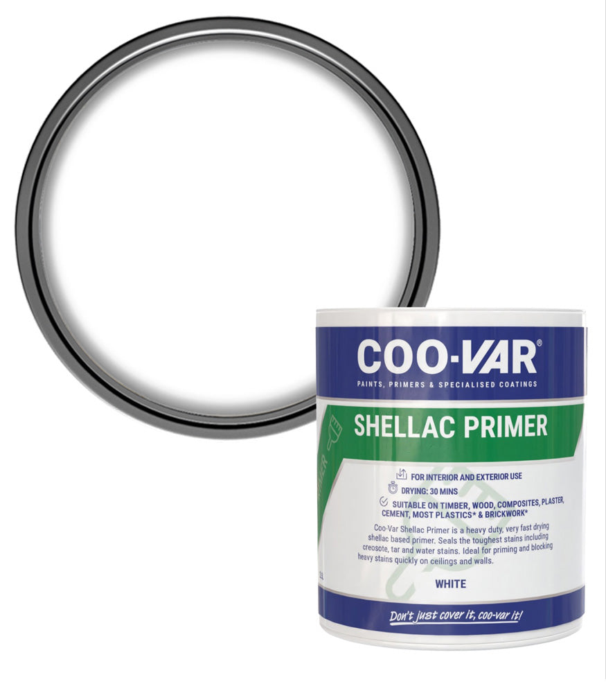 CooVar Shellac Prime All White - 1 Litre
